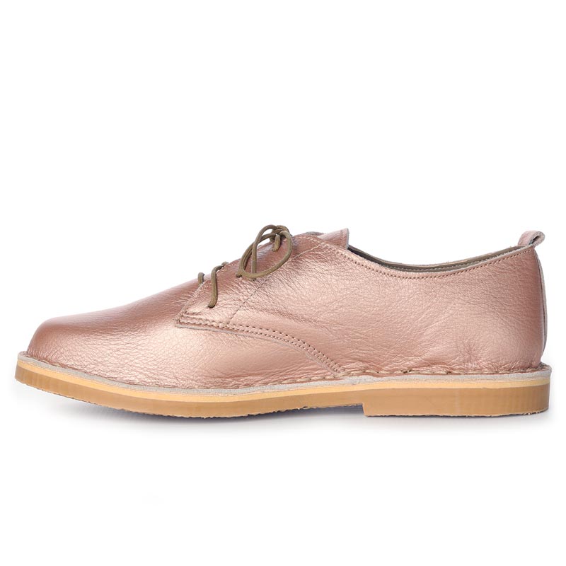 Rose gold sale leather shoes